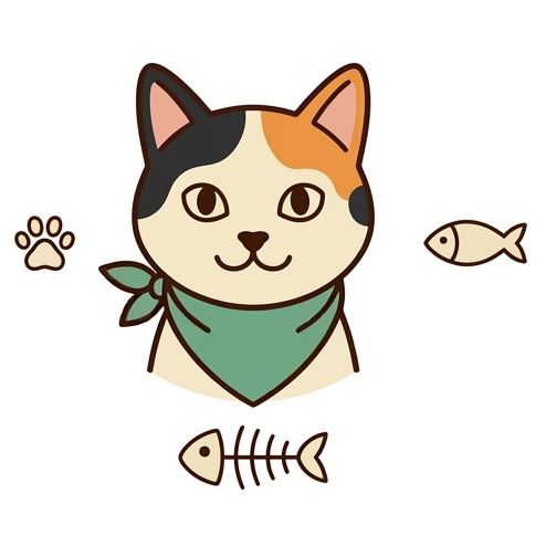 Illustrated cat for cat names