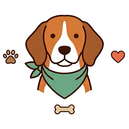 Illustrated dog for dog names