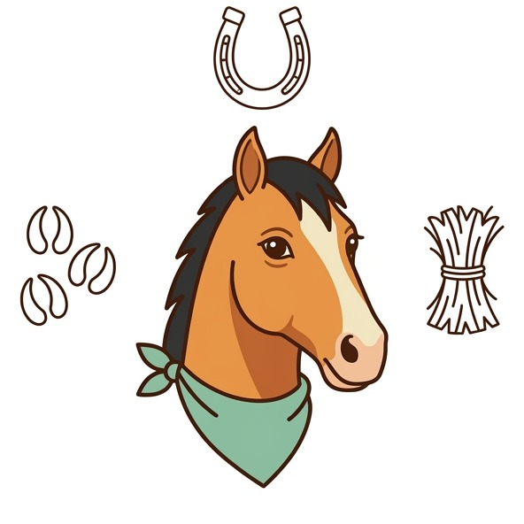 Illustrated horse for horse names